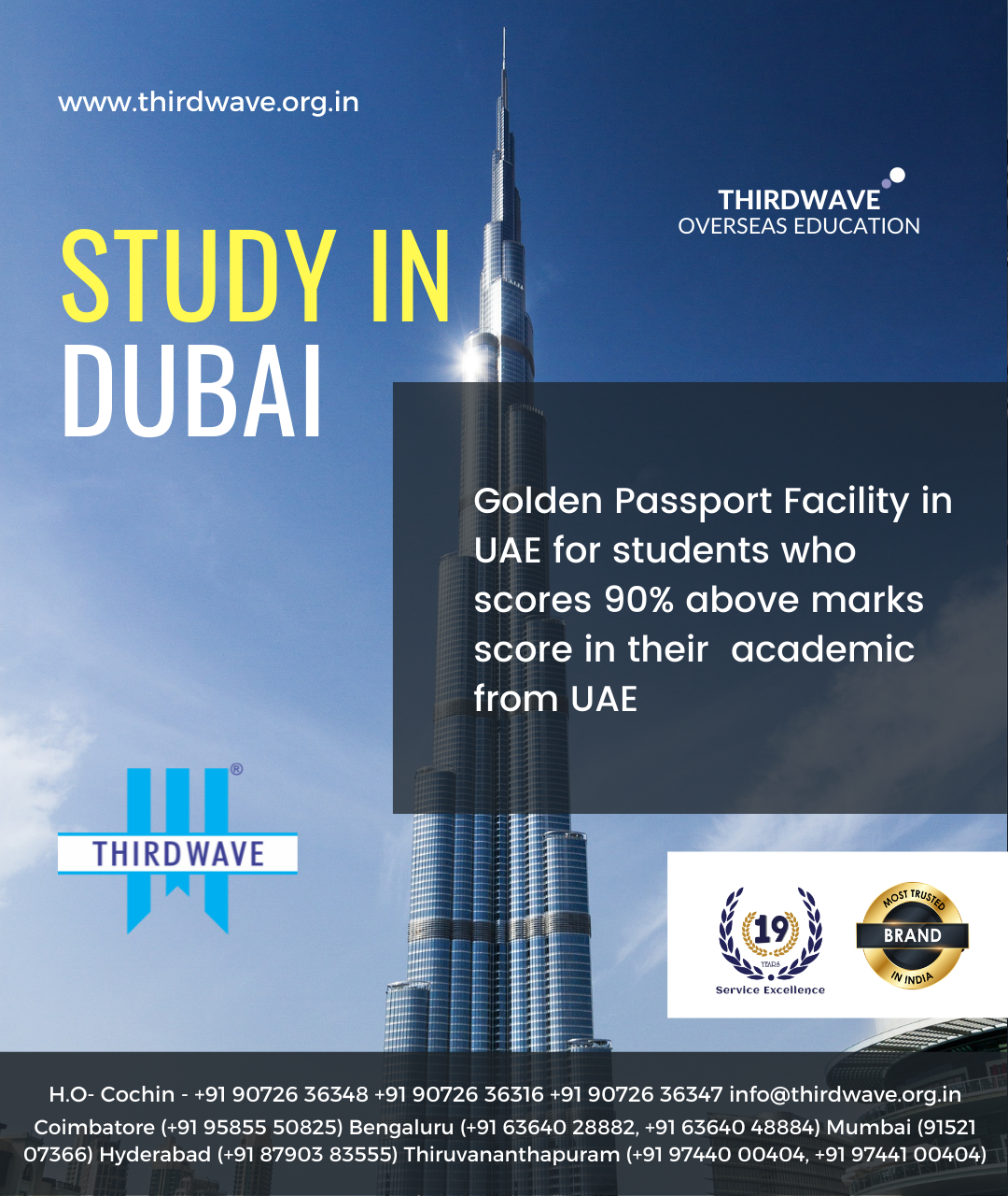 DUBAI-FOR HIGHER STUDIES - Thirdwave Overseas Education